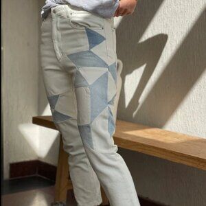 NWOT Etoile Isabel Marant Lea Patchwork Ankle Skinny Jeans Size 4